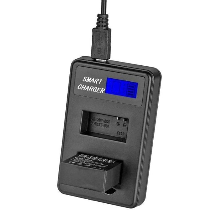 Двойно зарядно за батерии AHDBT-201 и AHDBT-301 за GoPro Hero3