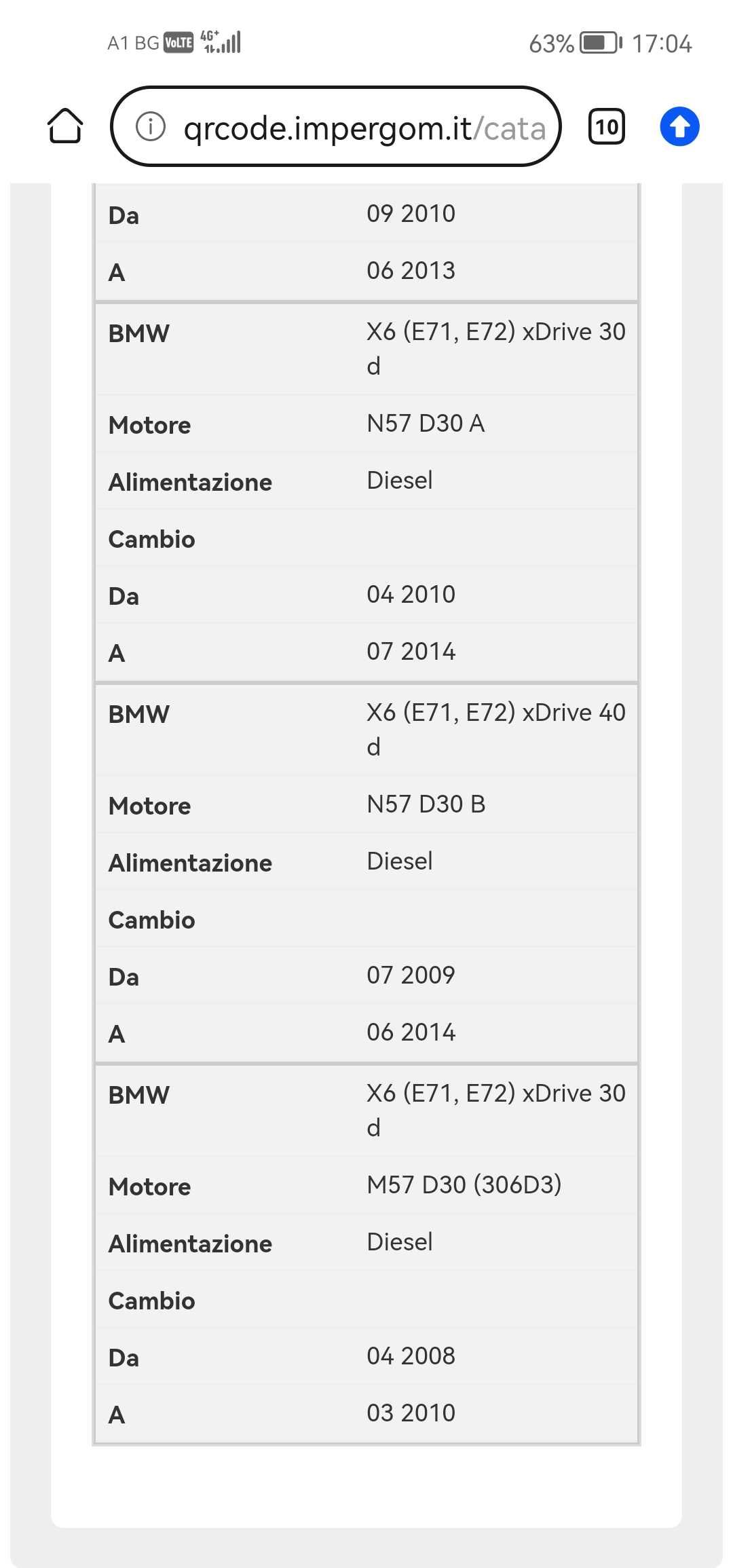 Демферна Шайба за BMW5 GT N57