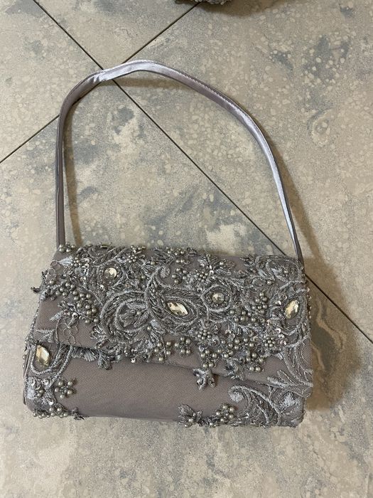 Официална дизайнерска поръчкова рокля + чанта LIZA KAIN