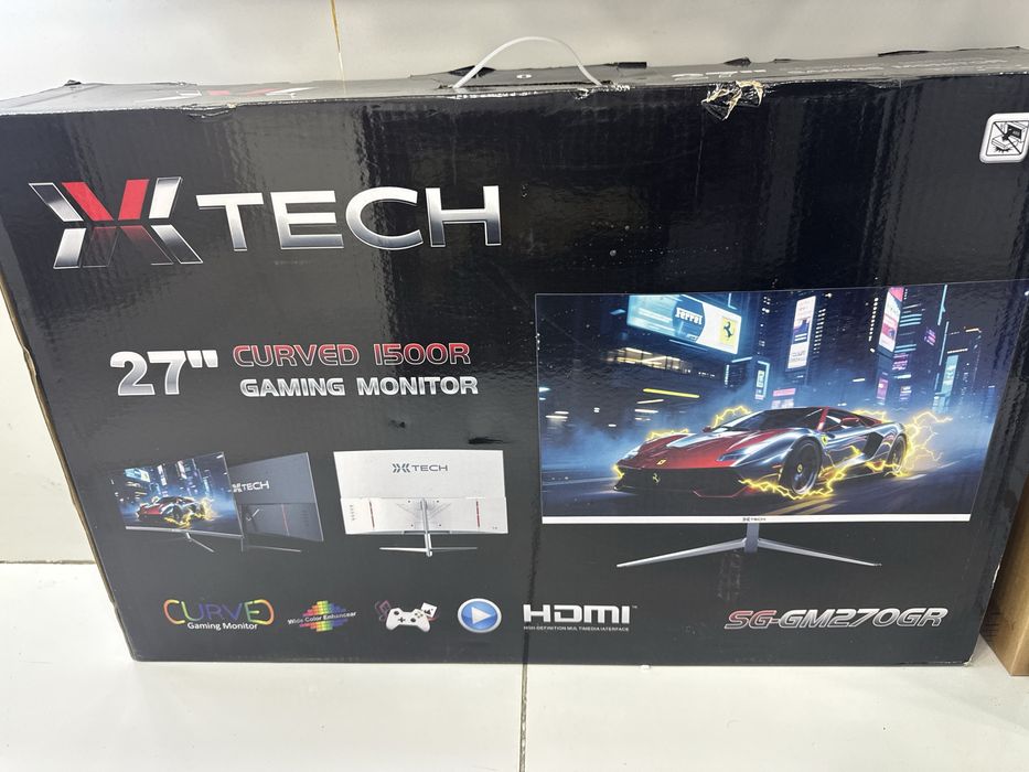 Monitor Xtech 27 inch Curved 180Hz Black