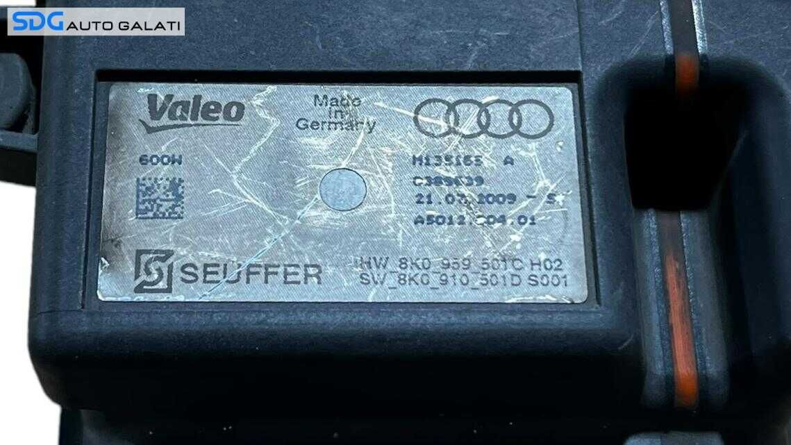 Unitate Modul Calculator Releu AC Electroventilator Ventilator Radiator Audi Q5 2.0 TDI 2008 - 2015 Cod 8K0959501C 8K0910501D [L5554]