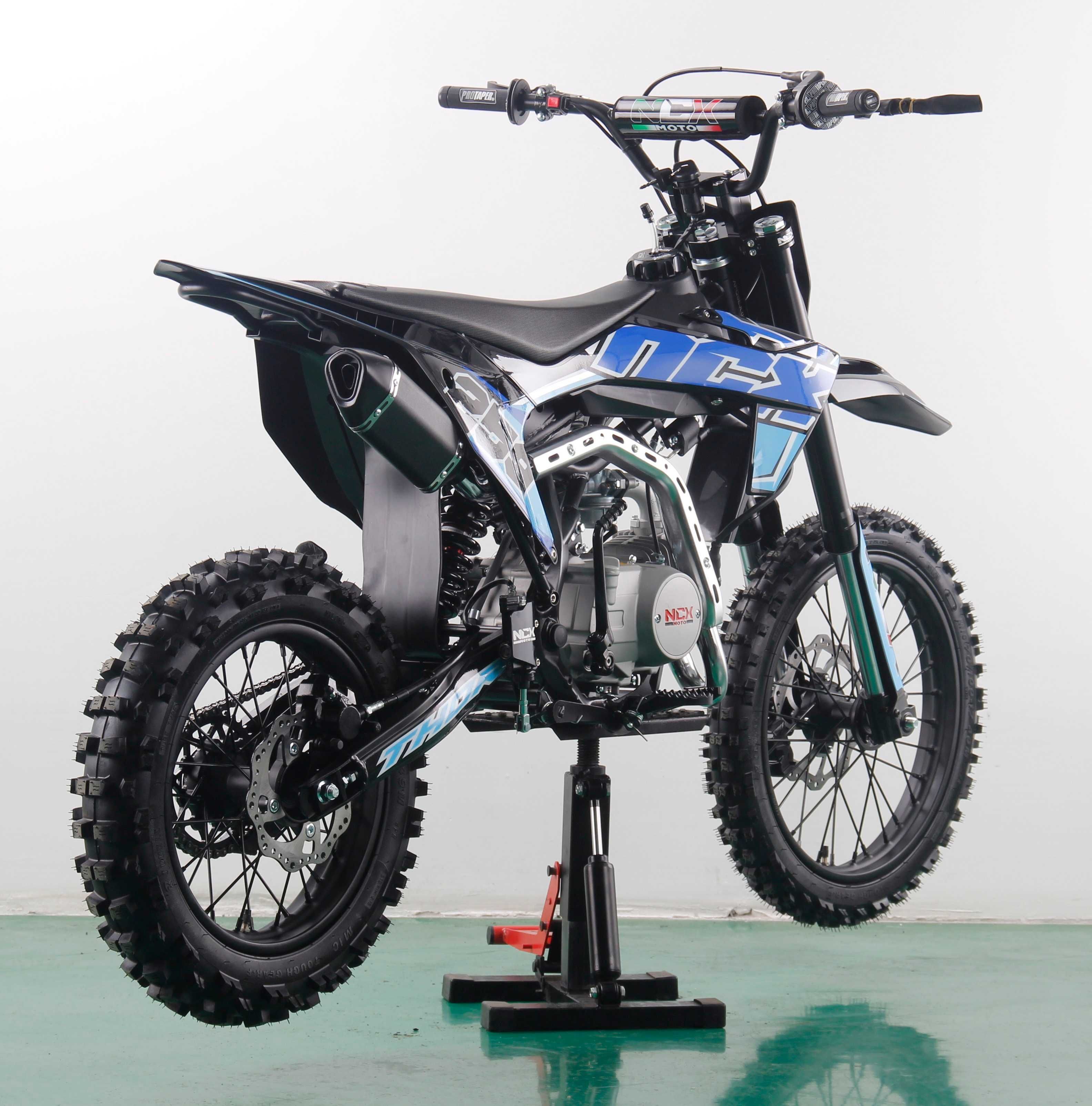 Motocicleta cross Thor Evolution 17/14 125cc 4T benzina negru/albastru