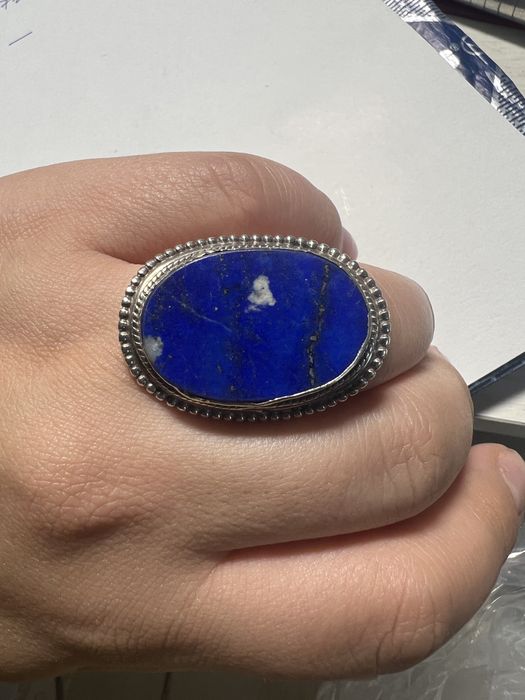 Inel din argint si lapis lazuli