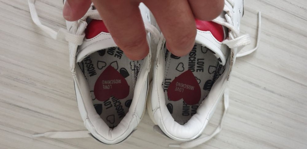 LOVE MOSCHINO Leather Sneakers Size 36- 23см ОРИГИНАЛ! ЕСТ Кожа!