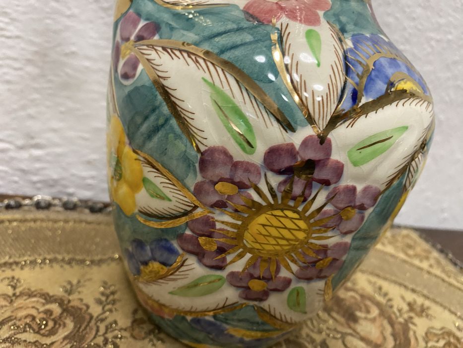 Винтидж белгийска порцеланова кана ръчна украса 1950-те