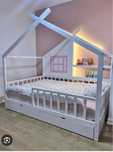 Pat/patut copii stil casuta -Montessori-Piese Mobilier