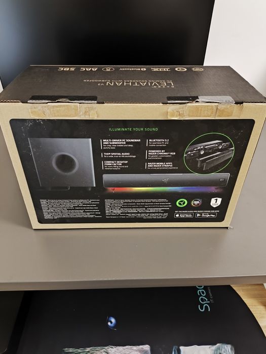 Razer Leviathan V2 soundbar. Nou.
