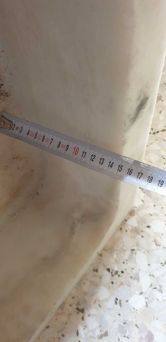 Мраморна мивка масивна