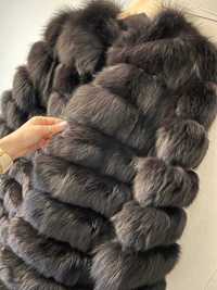 *Трансформиращо се зимно палто от 100% естествен косъм*