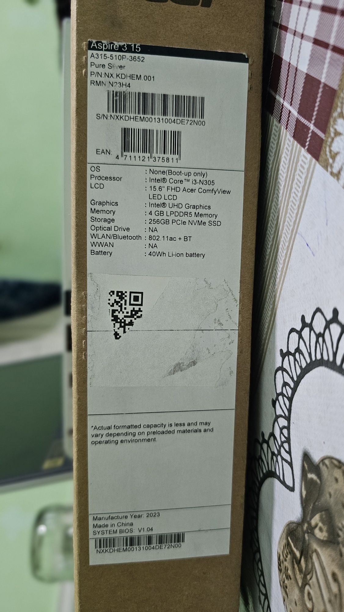 Acer Aspire A315 srochna sotiladi