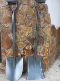Обла лопата с "D" захват и желязна дръжка-103 см