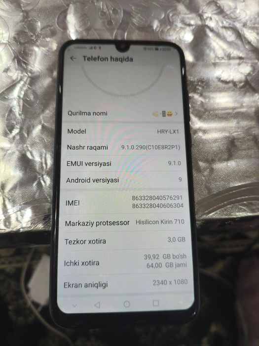 Huawei Honnor 10lete