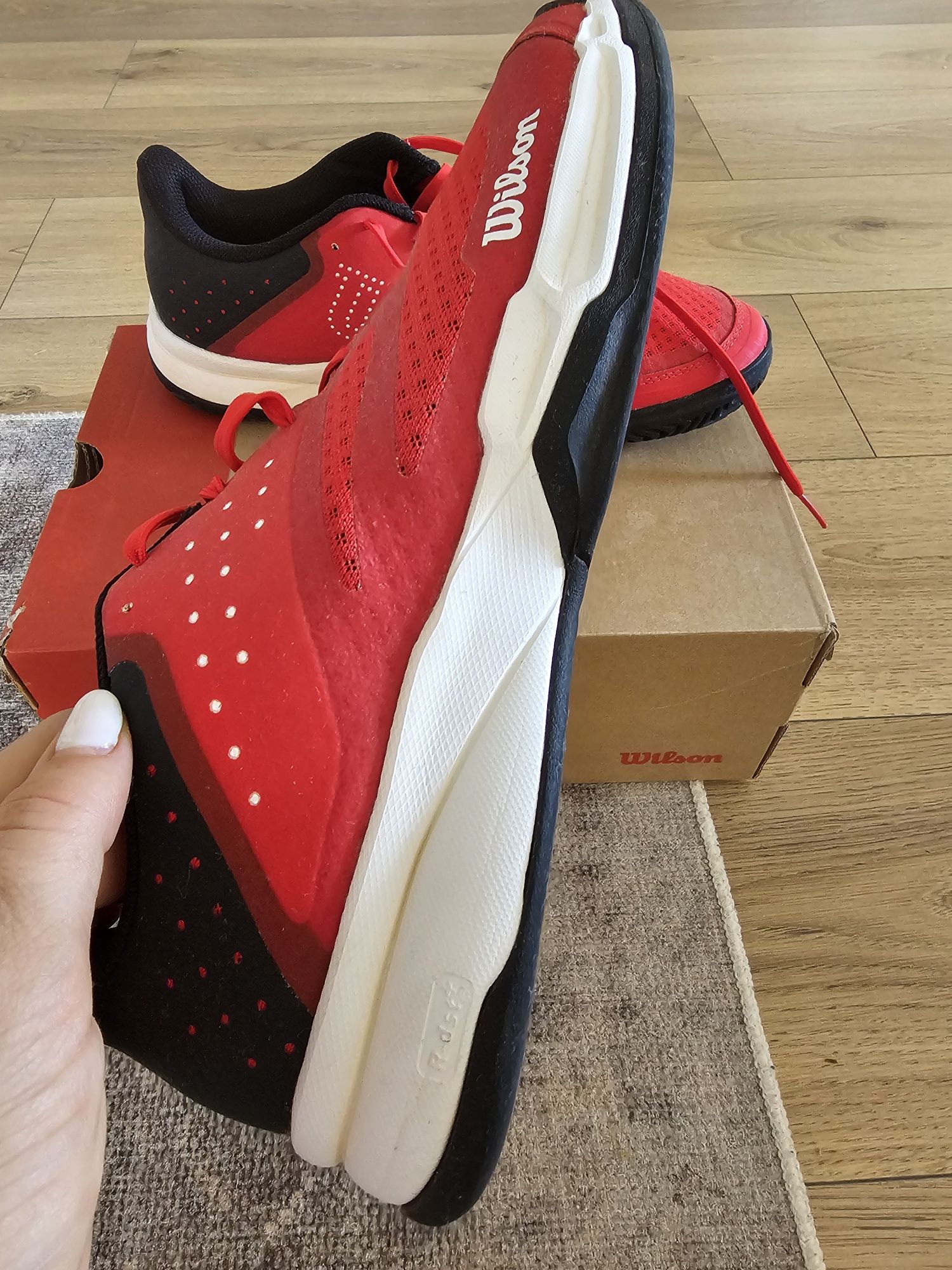 Pantofi tenis, bărbați,  Wilson Red KAOS STROKE 2.0