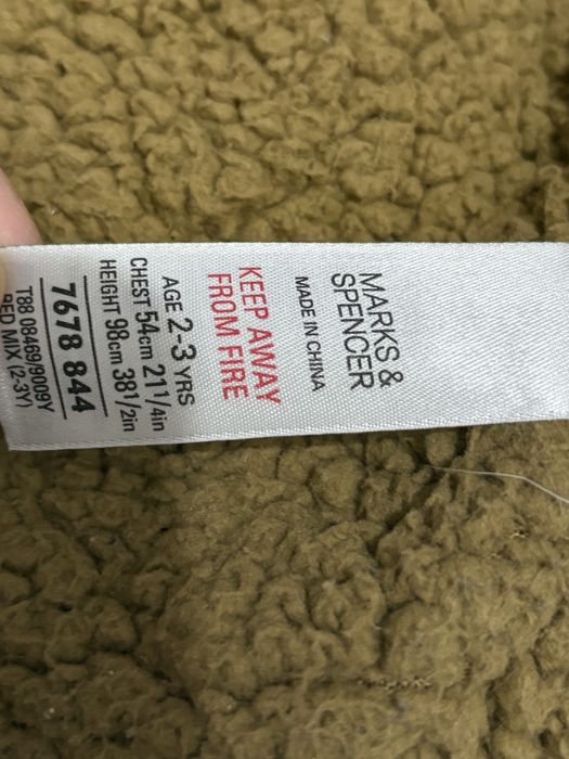 Geaca in carouri Marks&Spencer ,2-3 ani