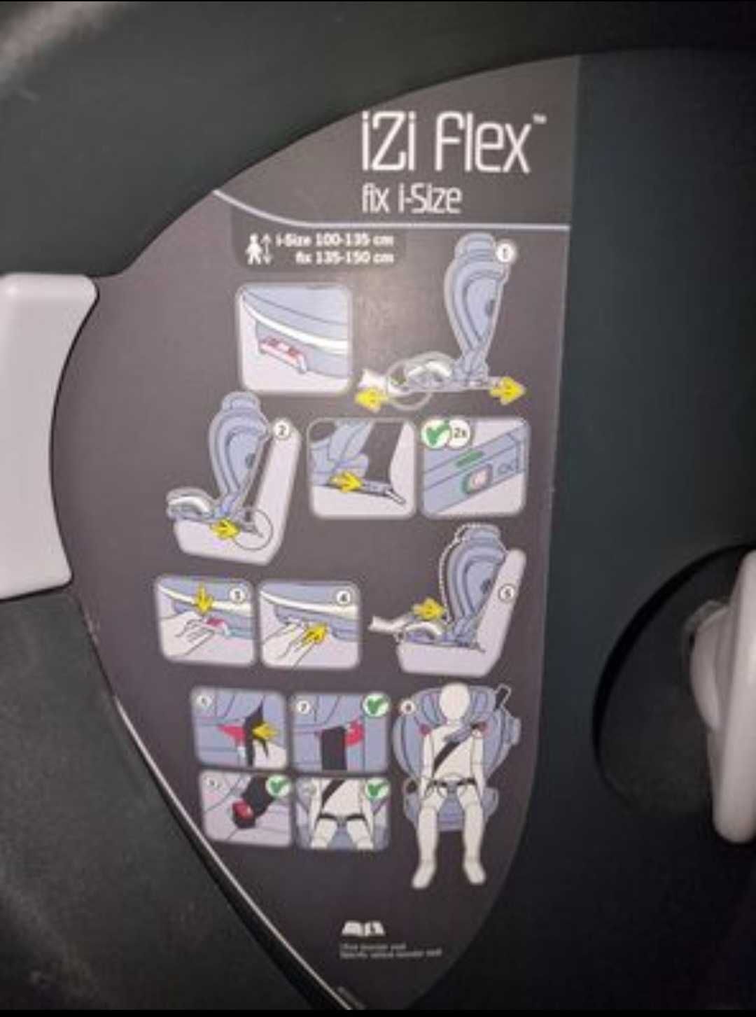 Scaun auto pentru copii BeSafe iZi Flex Fix i-Size 100-150 cm