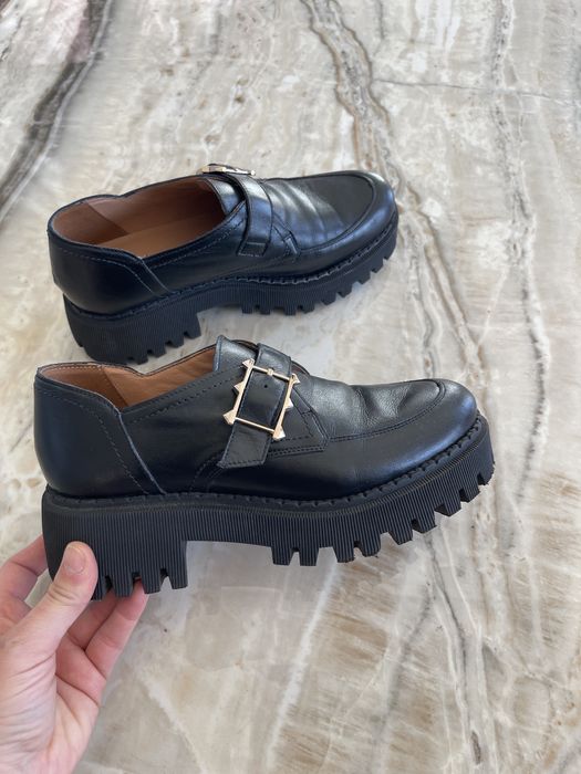 Pantofi cu platforma din piele naturala Marelbo