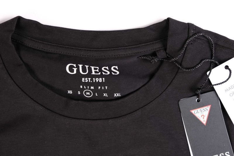 ПРОМО GUESS- М/L/XL/ - Оригинална мъжка черна тениска