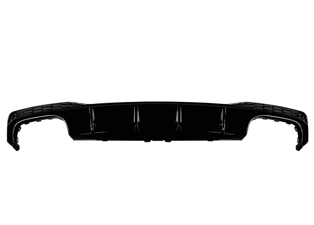 Difuzor Bara Spate cu Ornamente negre Audi A7 C8 S7 Design