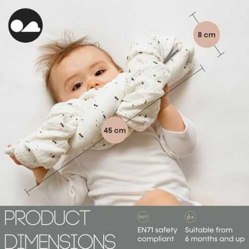 Нов Успокоител за бебе с органичен муселин – безопасен подарък играчка