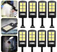 Set 8 x Lampa solara 6 LED SMD cu senzor de miscare