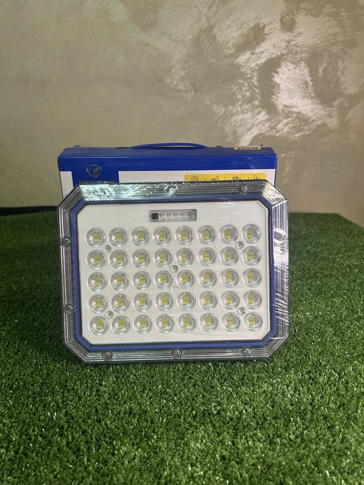 Proiector Solar Jortan, LED, Putere 500 W, Lumina Alba, 80 LED-uri