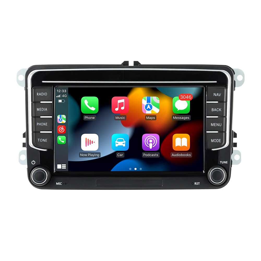 Navigatie Android 12 Vw Golf Passat Skoda Seat  1/8 GB CarPlay +CAMERA