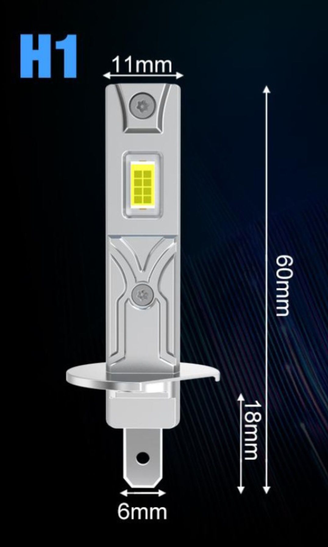 Becuri LED H1 30000LM set 2buc