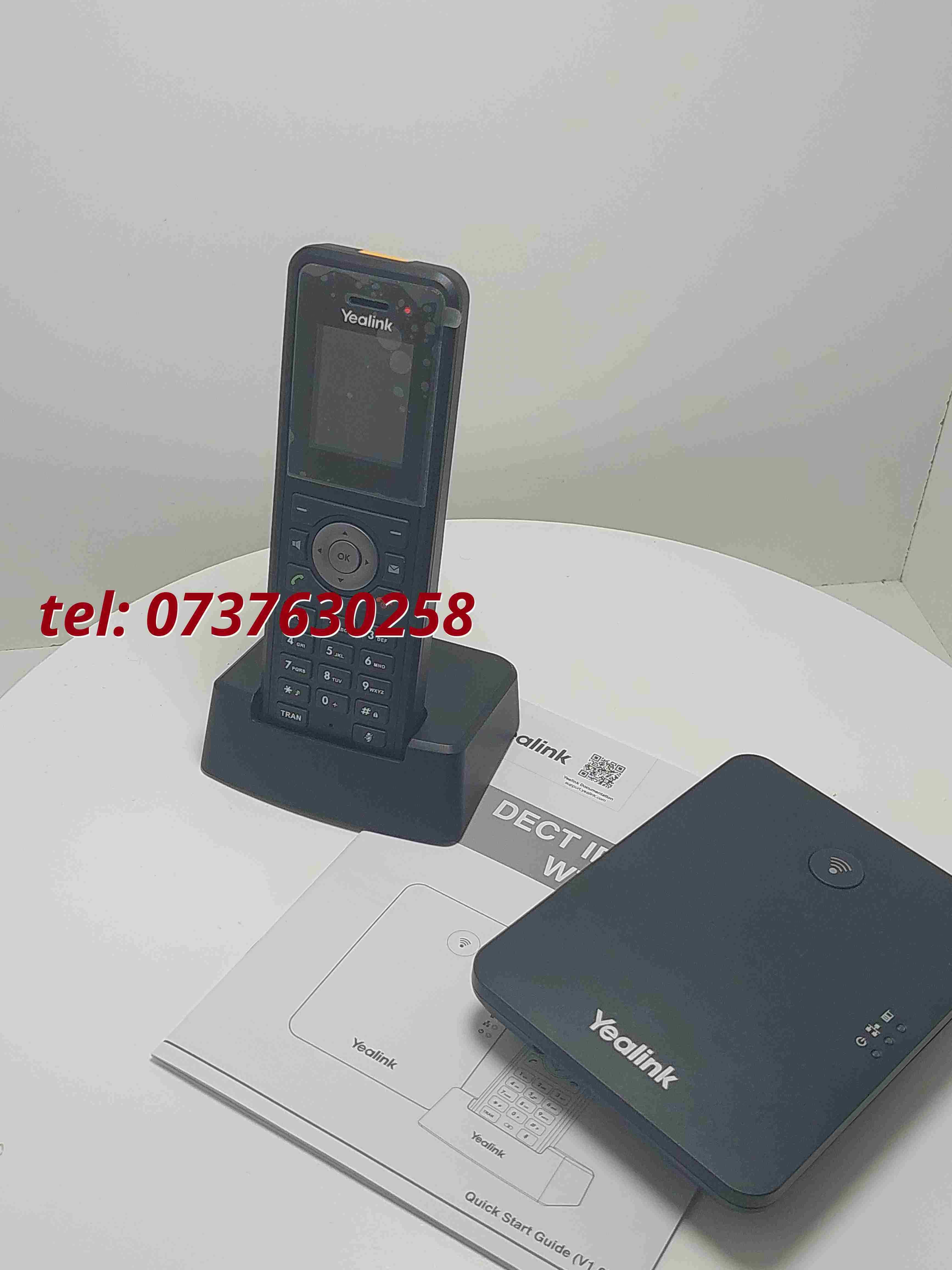 Telefon Voip Wireless Yealink W79p  W59r Negru 10 Sip Support