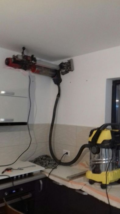 Gauri hote centrale ventilații  seminee prin carotare.