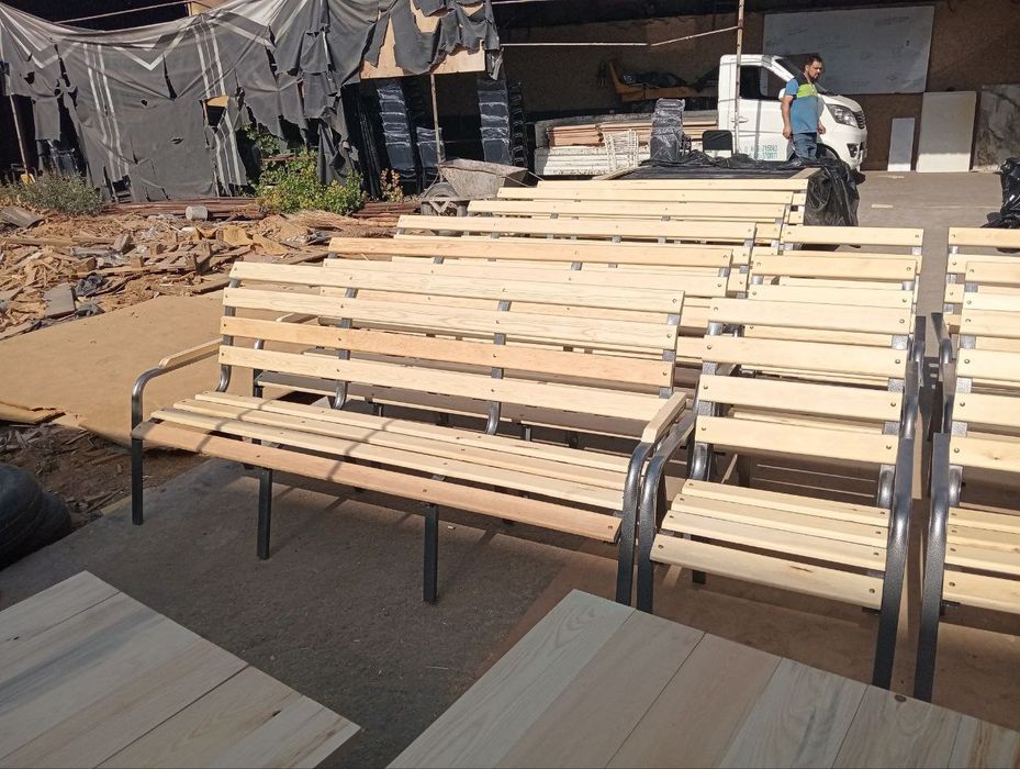 Дачник стол стуллар козсиз 10 кишилик 2 метр узунлиги бакувват