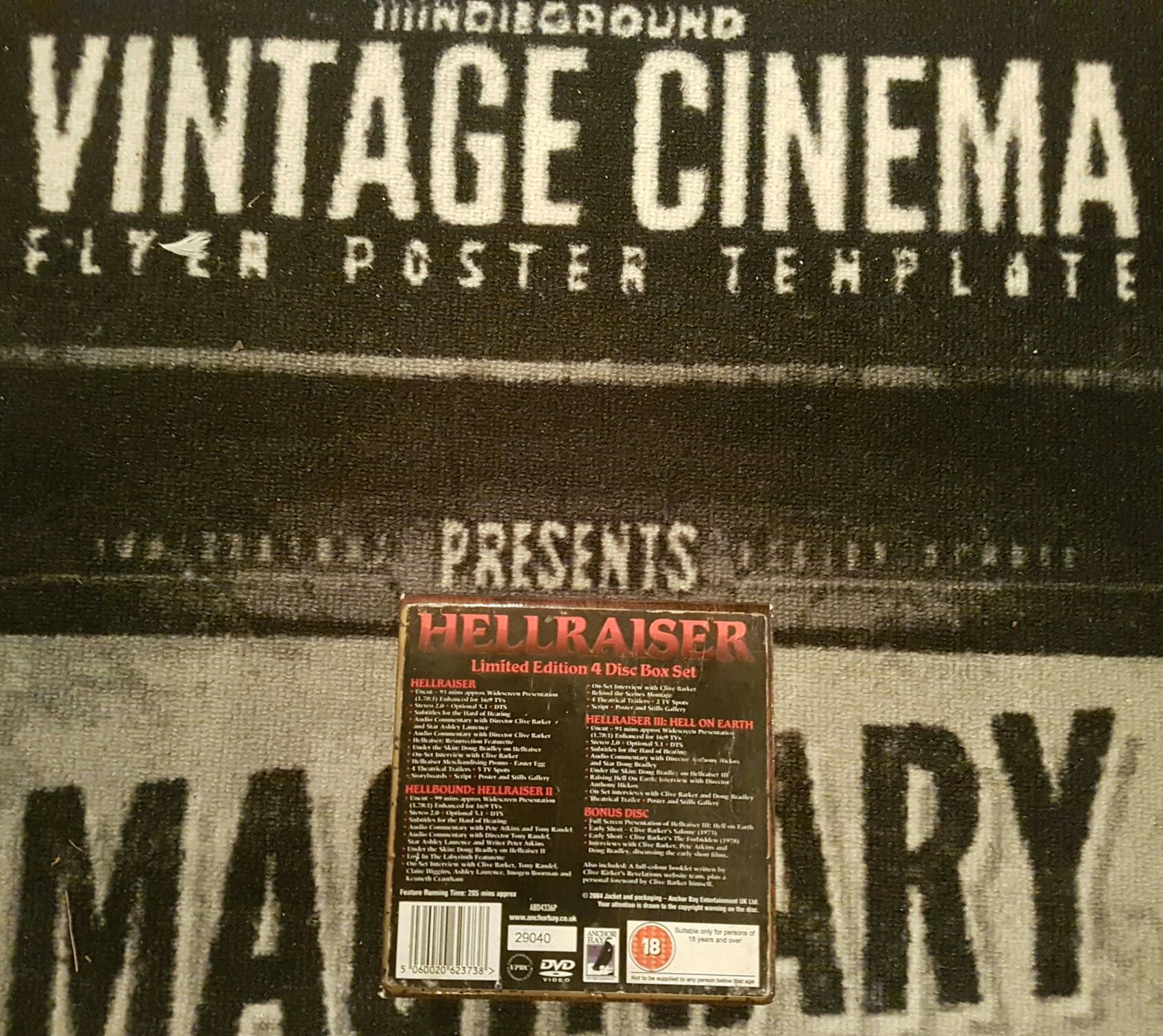Filme Horror Hellraiser Puzzle DVD Box [1987] Originale
