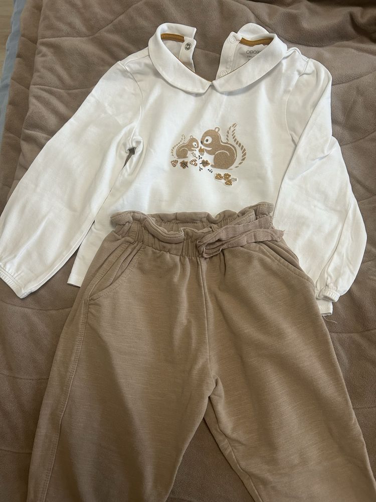 Сет детски дрехи за момиче 92 Mango Zara HM
