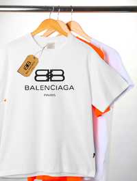 бяла тениска Balenciaga , маркови тениски елегантни