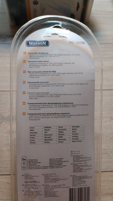 Telecomamda Universala Watson RC9208 8in1 Programabila Cu Display