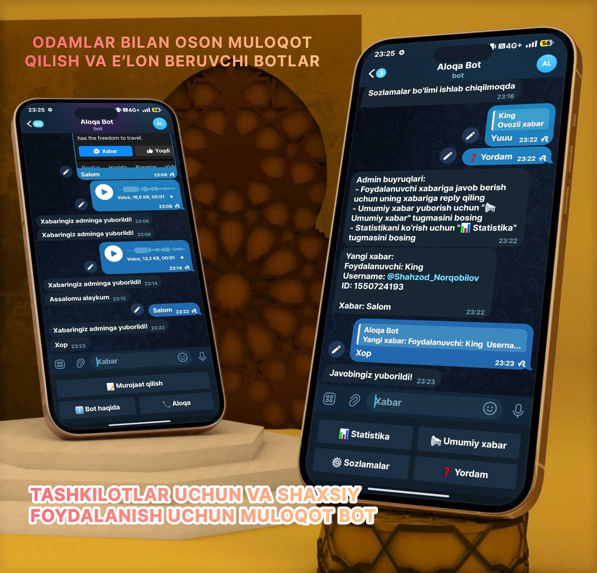 Telegram bot yasash | Sifatli va ishonchli!
