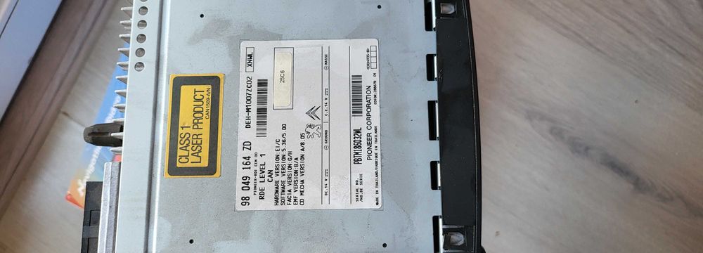 CD mp3 auto Citroen Peugeot