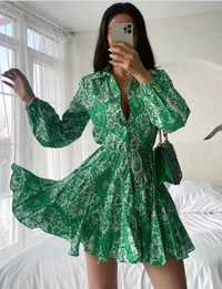Дамска рокля в зелено Zara M