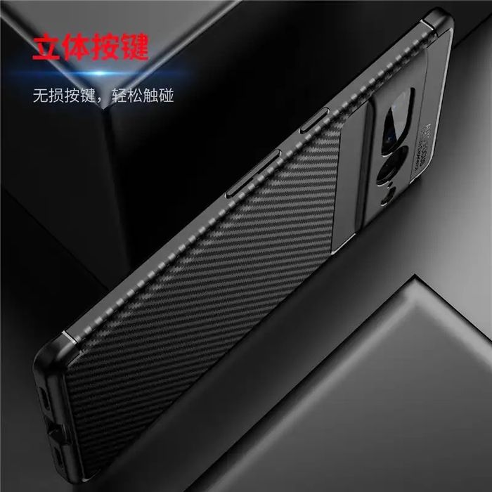 Google Pixel 8 PRO - Husa Silicon Carbon Anti Soc Neagra