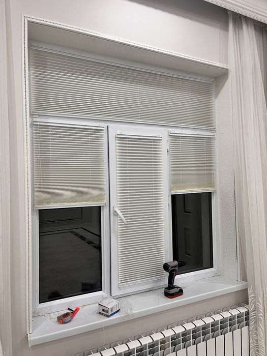 Плиссе шторы, ролл шторы