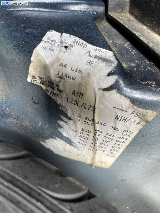 Motor Ambielat Fara Anexe 2.5 TDI V6 AYM Audi A4 B6 2001 - 2005