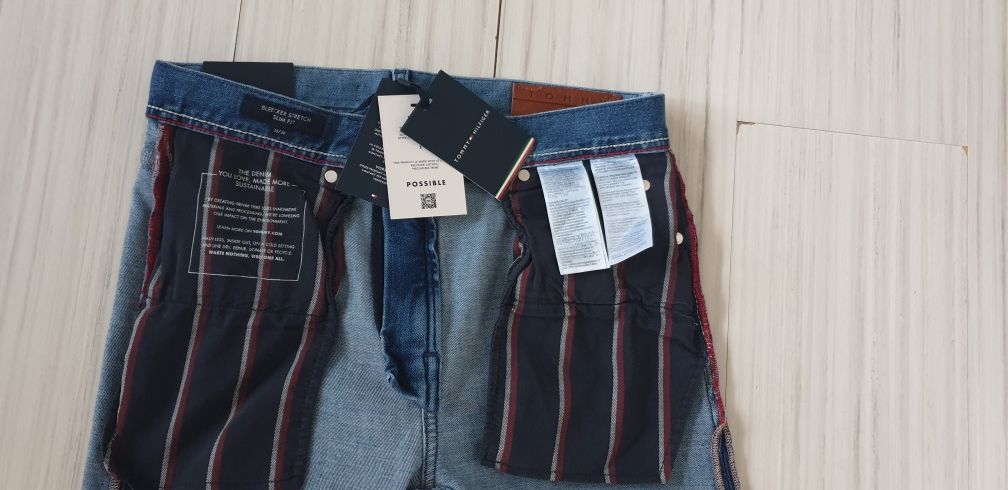 Tommy Hilfiger Bleecker Slim Fit  30/34 НОВО! ОРИГИНАЛ! Мъжки Дънки!