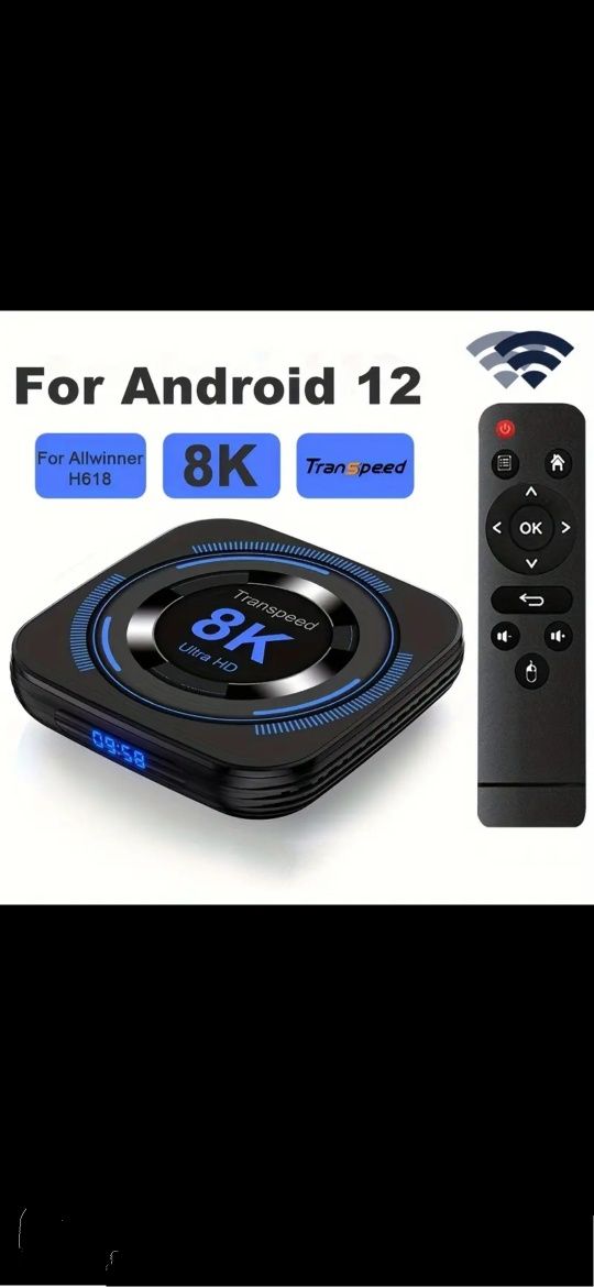 Transpeed для Android 12 ТВ-Бокса с Allwinner H618 - 4ГБ+64ГБ Wi-Fi