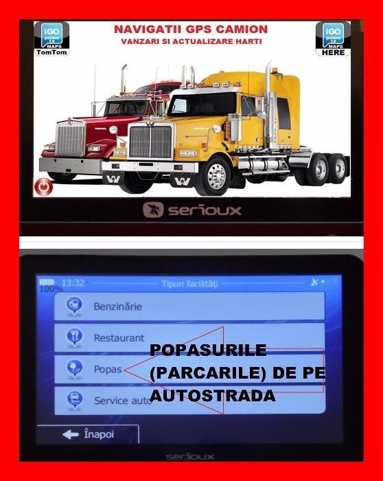 GPS Navigatie GPS Camion GPS TIR Ecran 7" GPS Harti gps 8GB iGO Primo