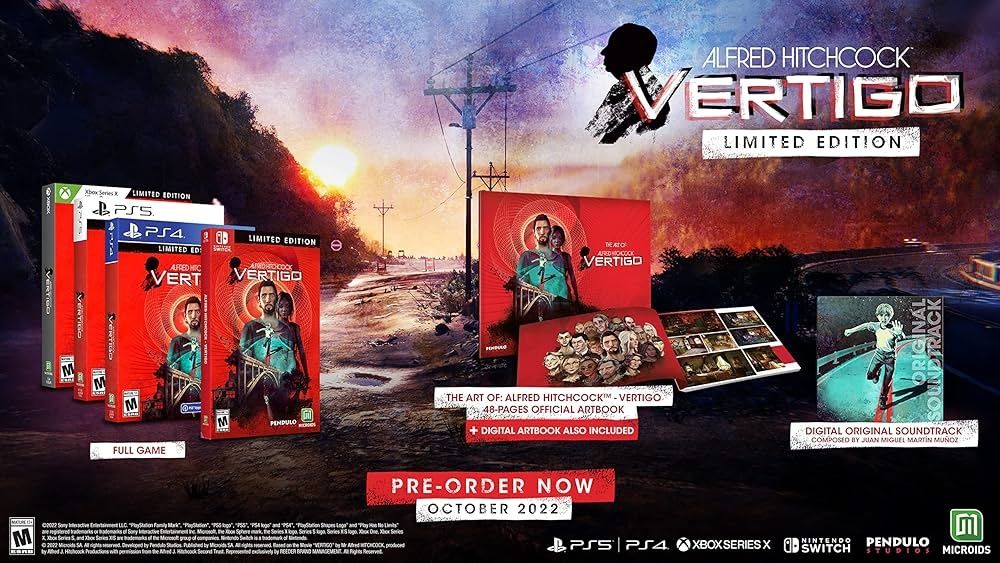 Alfred Hitchcock Vertigo Limited Edition PS4