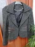Sacou elegant cu model si fir auriu
