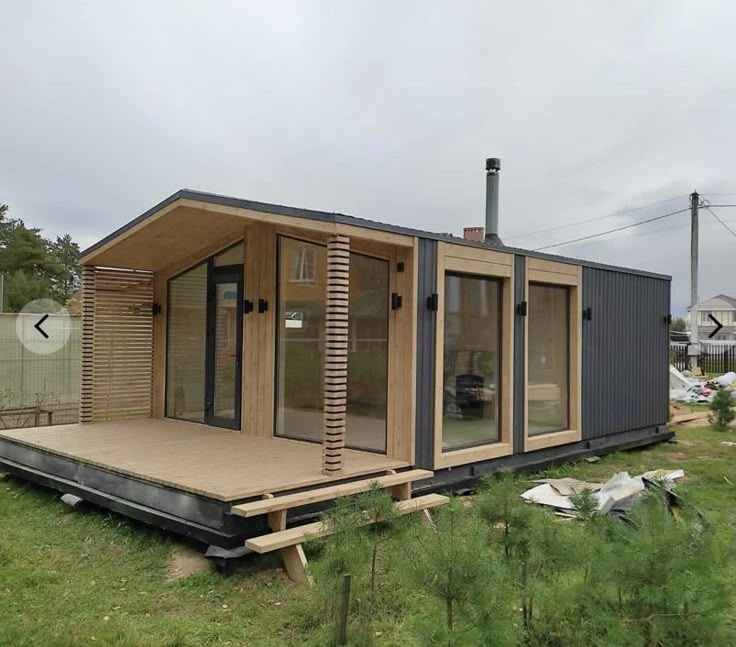 Acest container tip casă este construit din materiale durabile, rezist