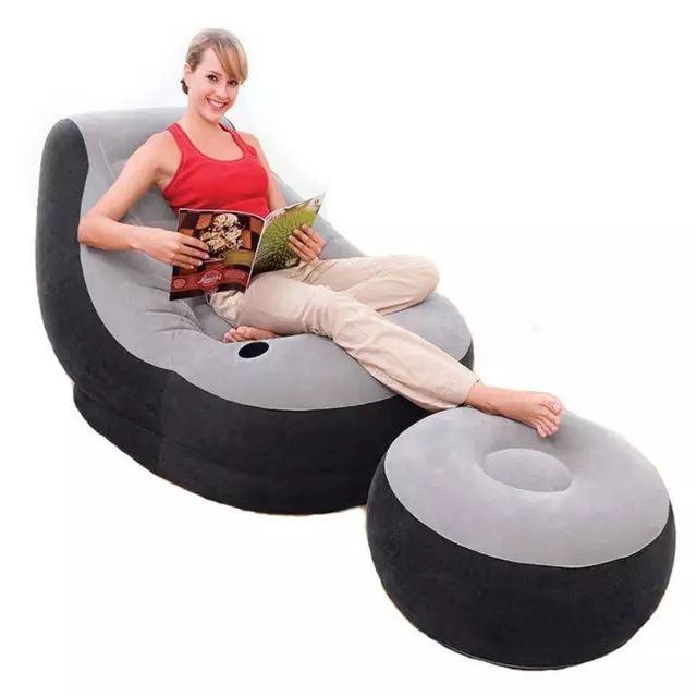 Кресло надувное с пуфиком Intex 68564