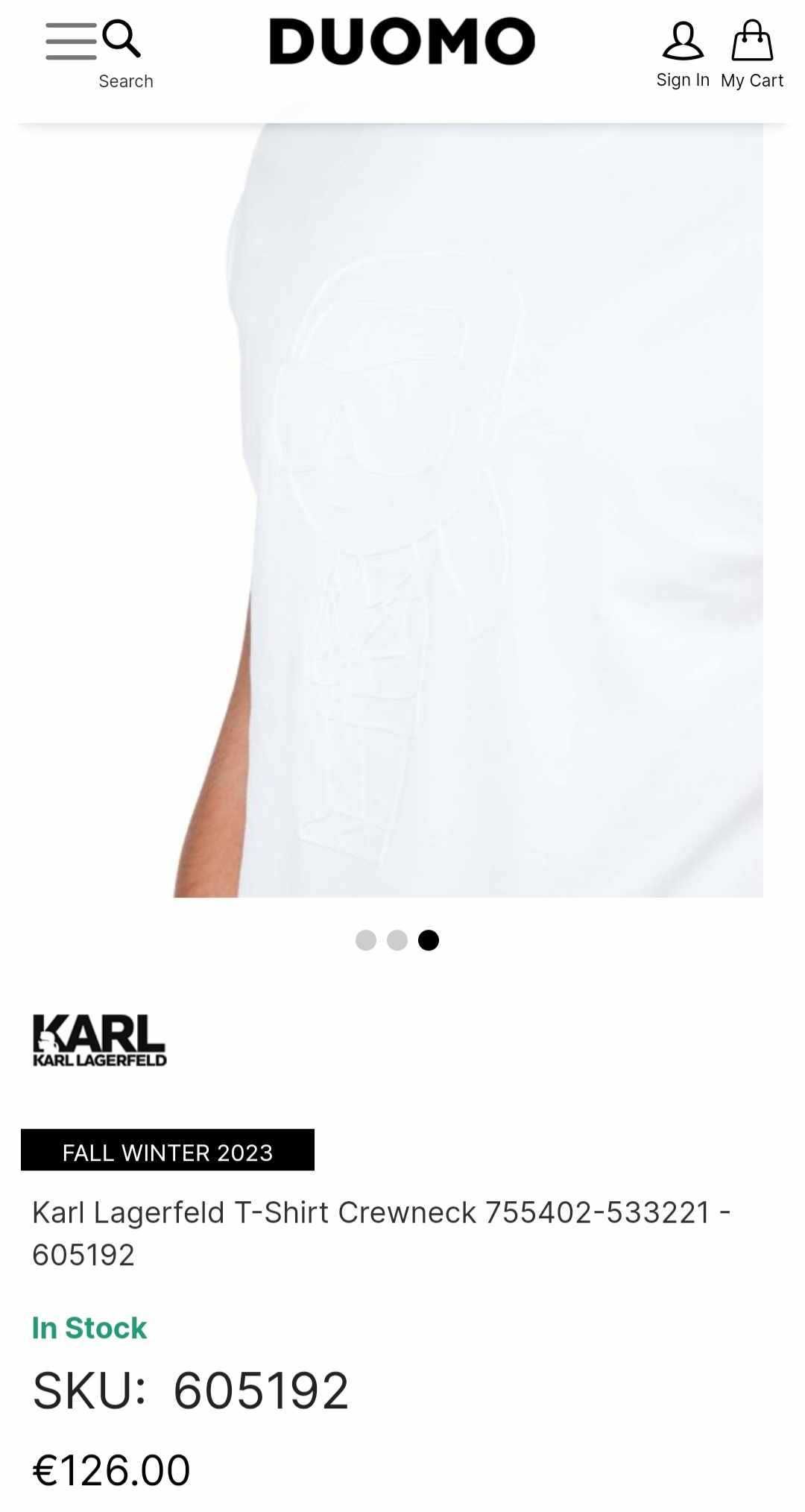 Оригинална Karl Lagerfeld Бяла тениска ГУМЕНА щампа - S M L XL