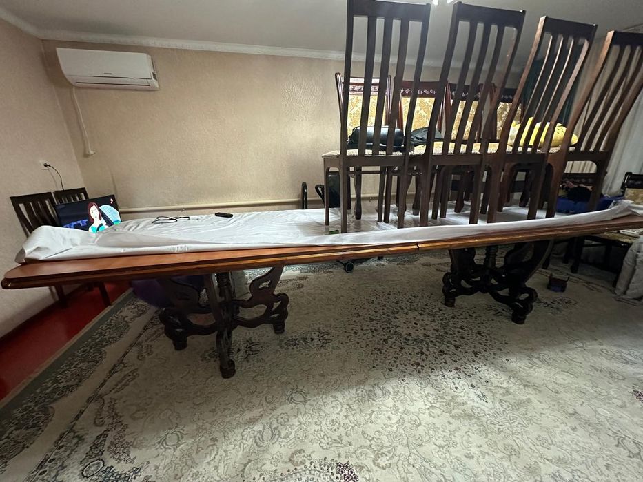 Стол, 6 шт стулья