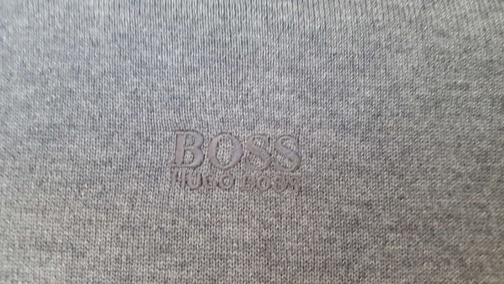 Нова сива мъжка блуза с дълъг ръкав HUGO BOSS р-р XXl